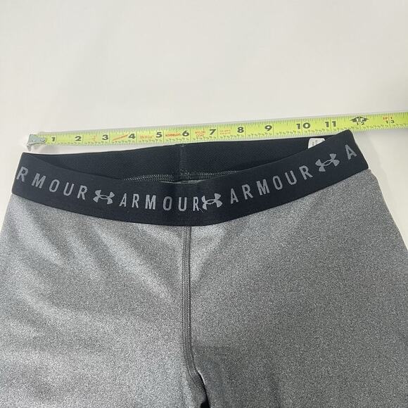 Under Armour HeatGear Armour Shorty Women's Compression Shorts Gray Medium - Picture 6 of 7